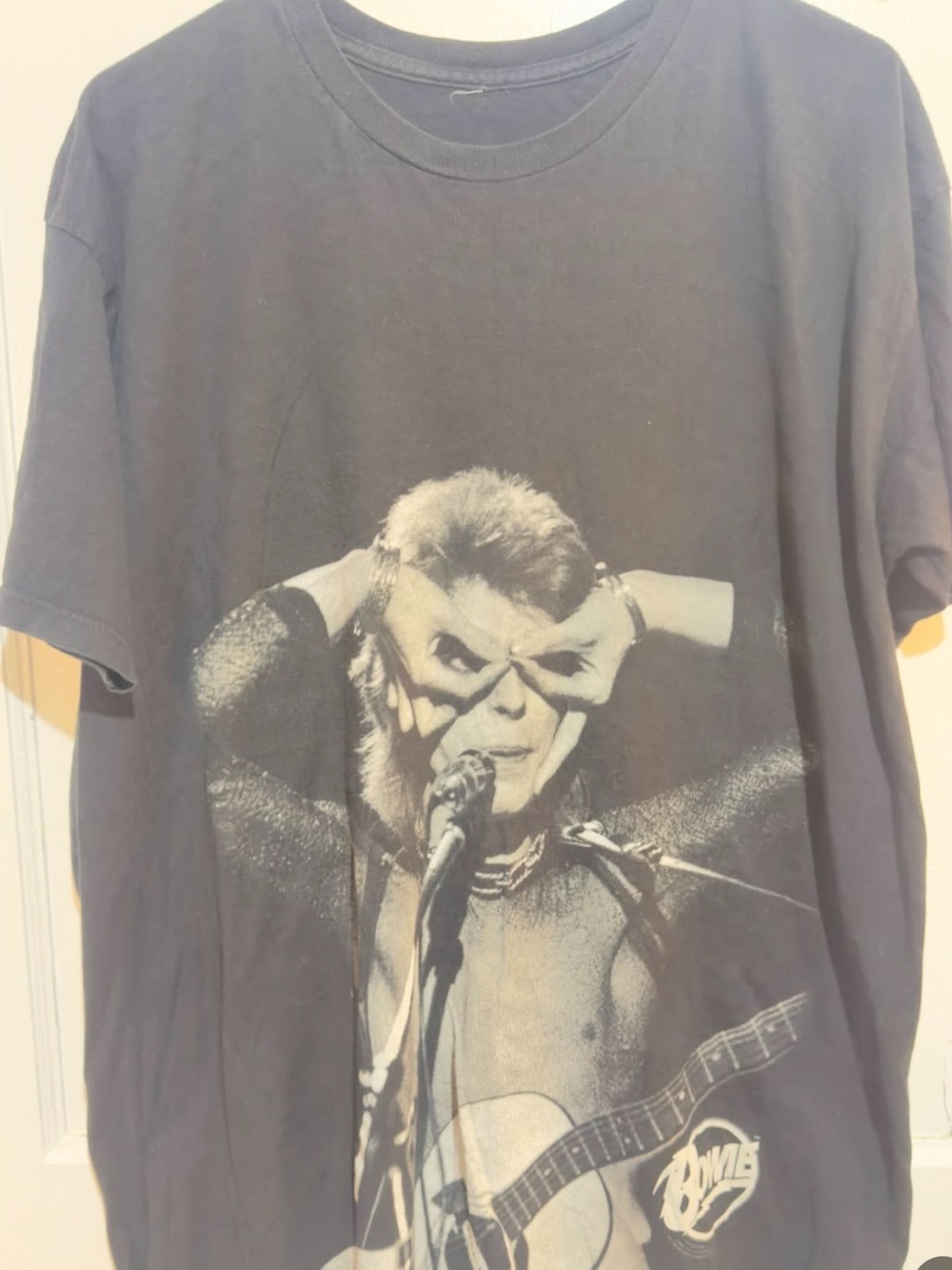 David Bowie Graphic Tee black and white